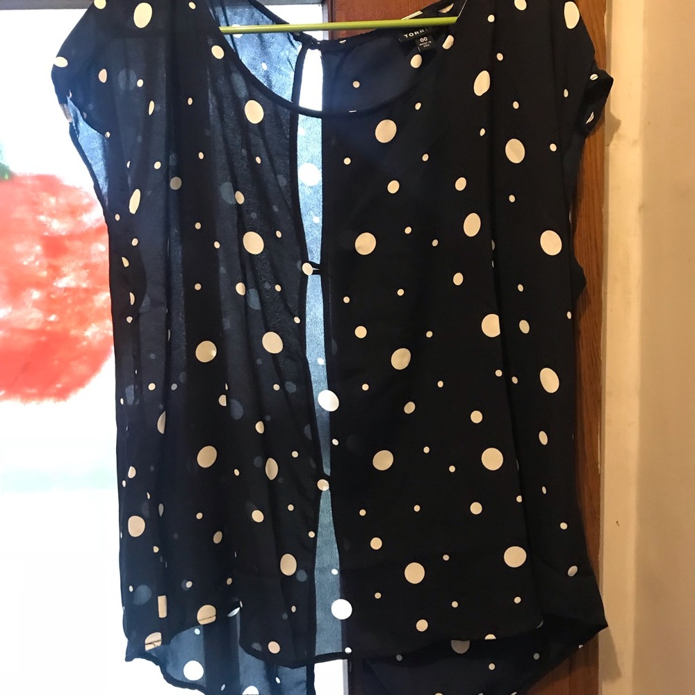 Polka dot blouse